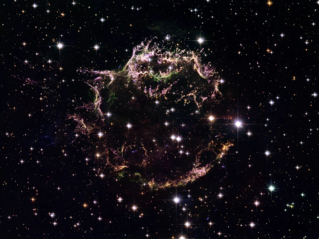 звезды, nebula, stars, Cassiopeia a, космос, туманность, space
