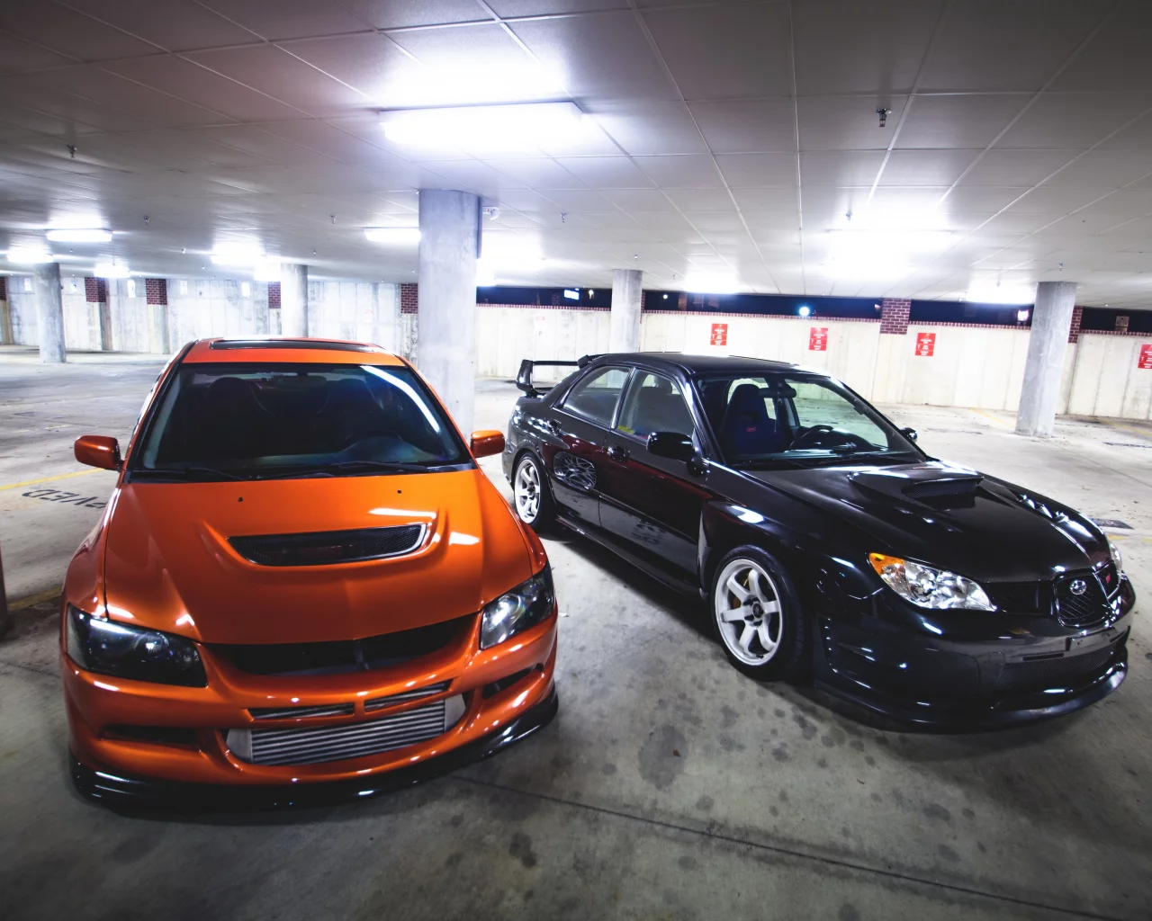 black, ix, low, передок, lancer, Mitshubishi, тюнинг, evo, sti, orange, evolution