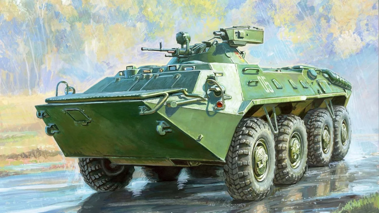 ма-7, бтр-70, Бронетранспортер, с, башней, рисунок