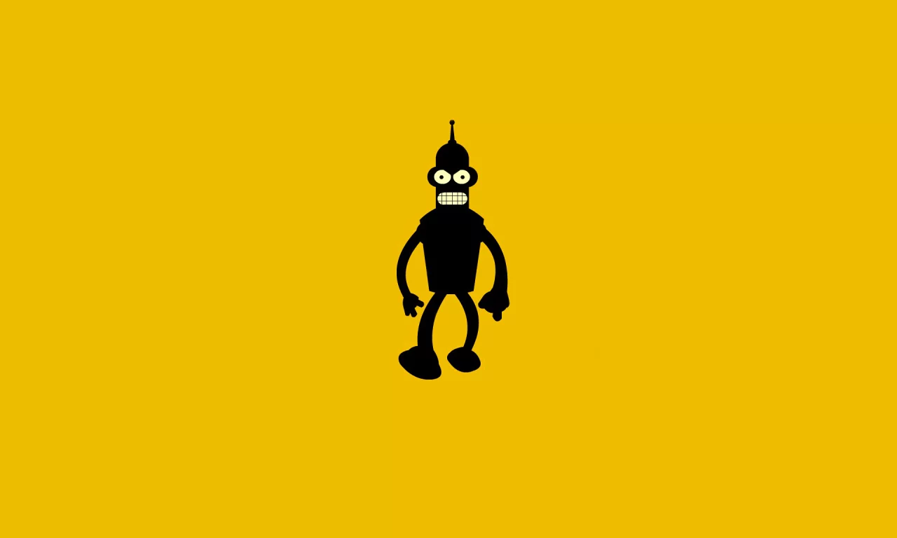 Футурама, темный, bender bending rodriguez, робот, бендер, futurama
