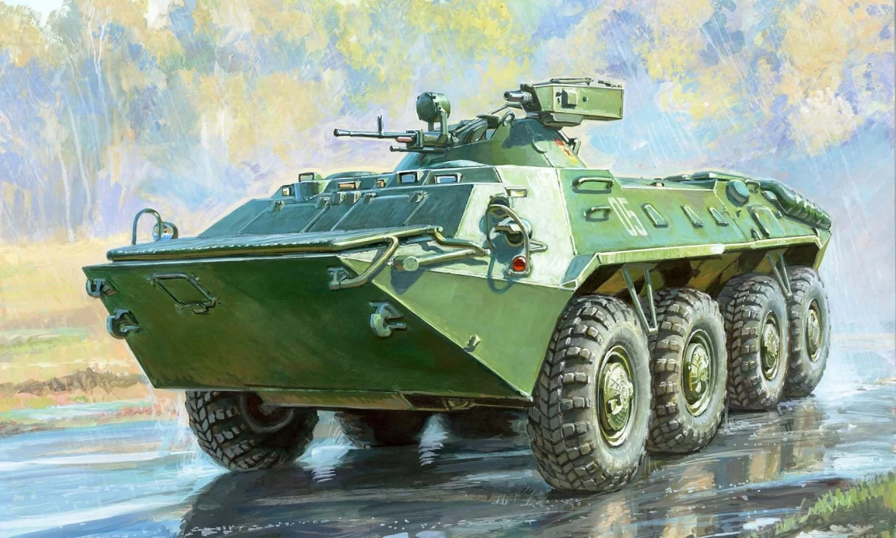 ма-7, бтр-70, Бронетранспортер, с, башней, рисунок