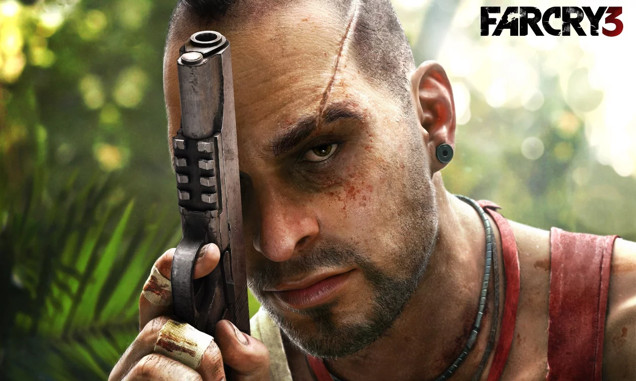 vaas, шрам, far cry 3, пистолет, Игра, ваас монтенегро, взгляд