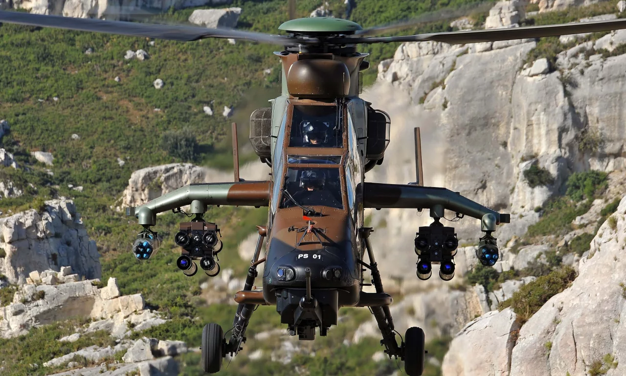 ударный, современный, eurocopter, вертолет, ec 665 tiger, Авиация