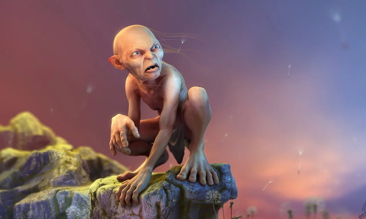 властелин колец, горлум, gollum, Арт, рендер, the lord of the rings