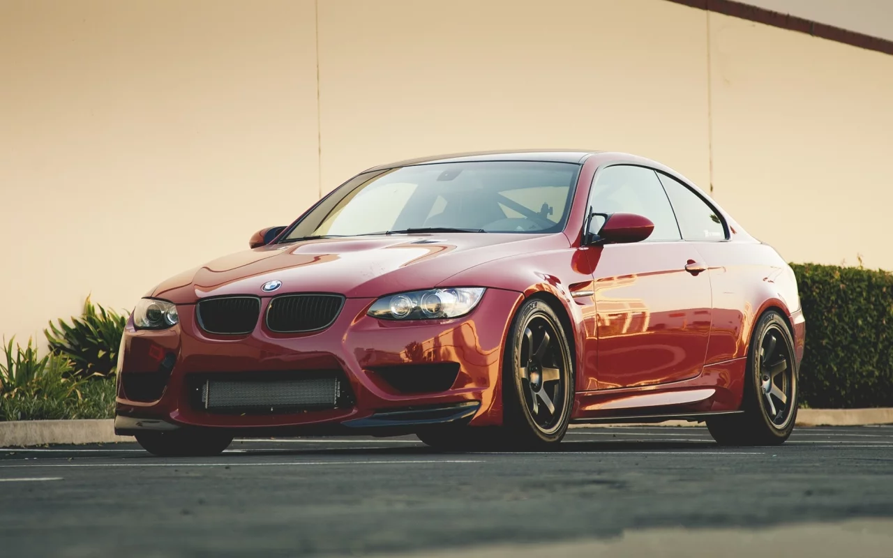 бмв, red, e92, красный, m3, вид спереди, Bmw, тонированный