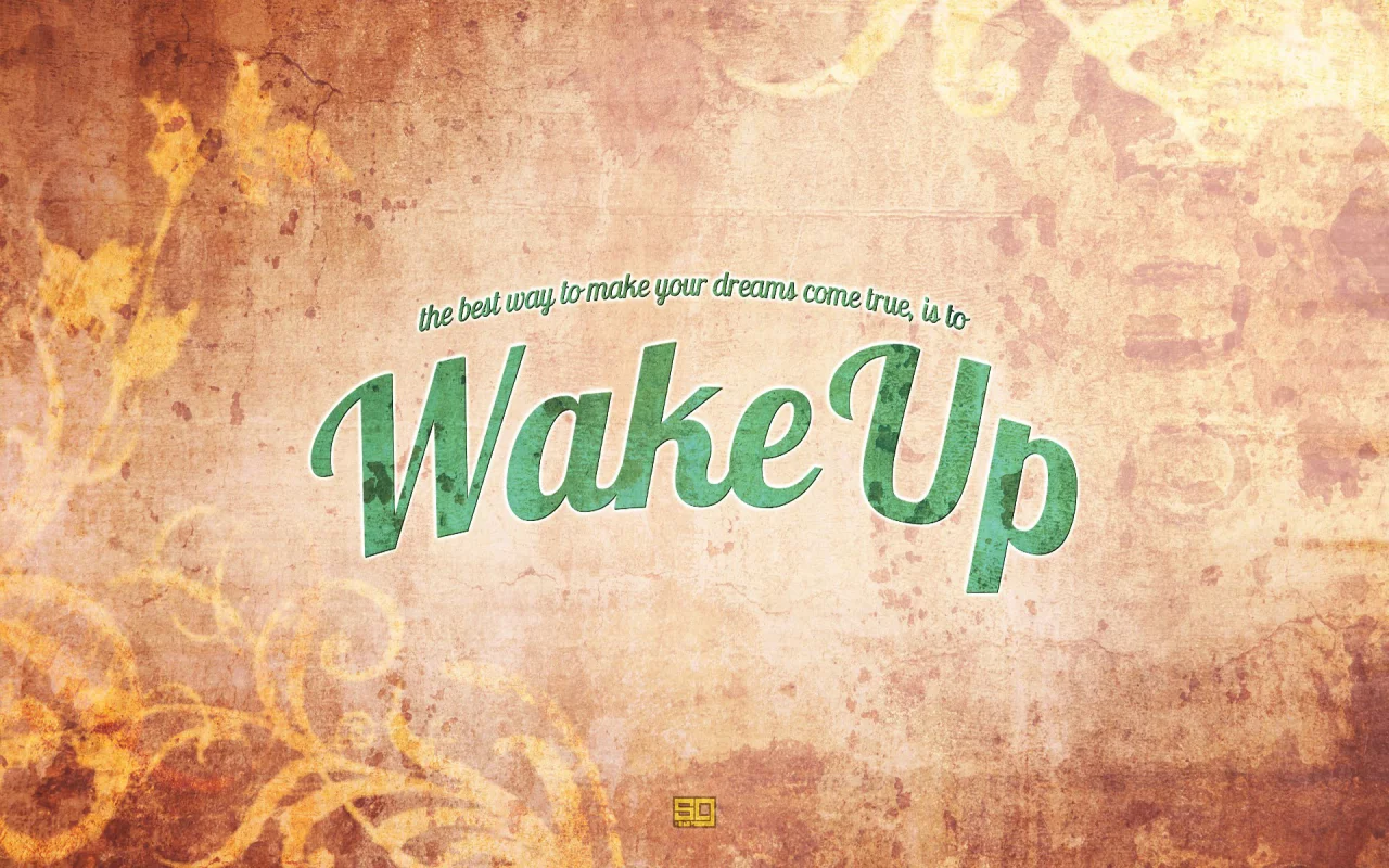 фон, проснись, стиль, слова, Wake up