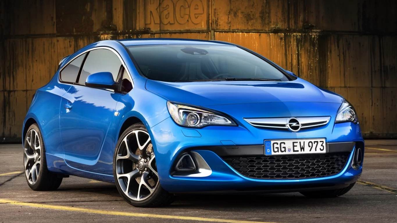 опс, Opel, opc, астра, опель, передок, синий, astra, хетчбек