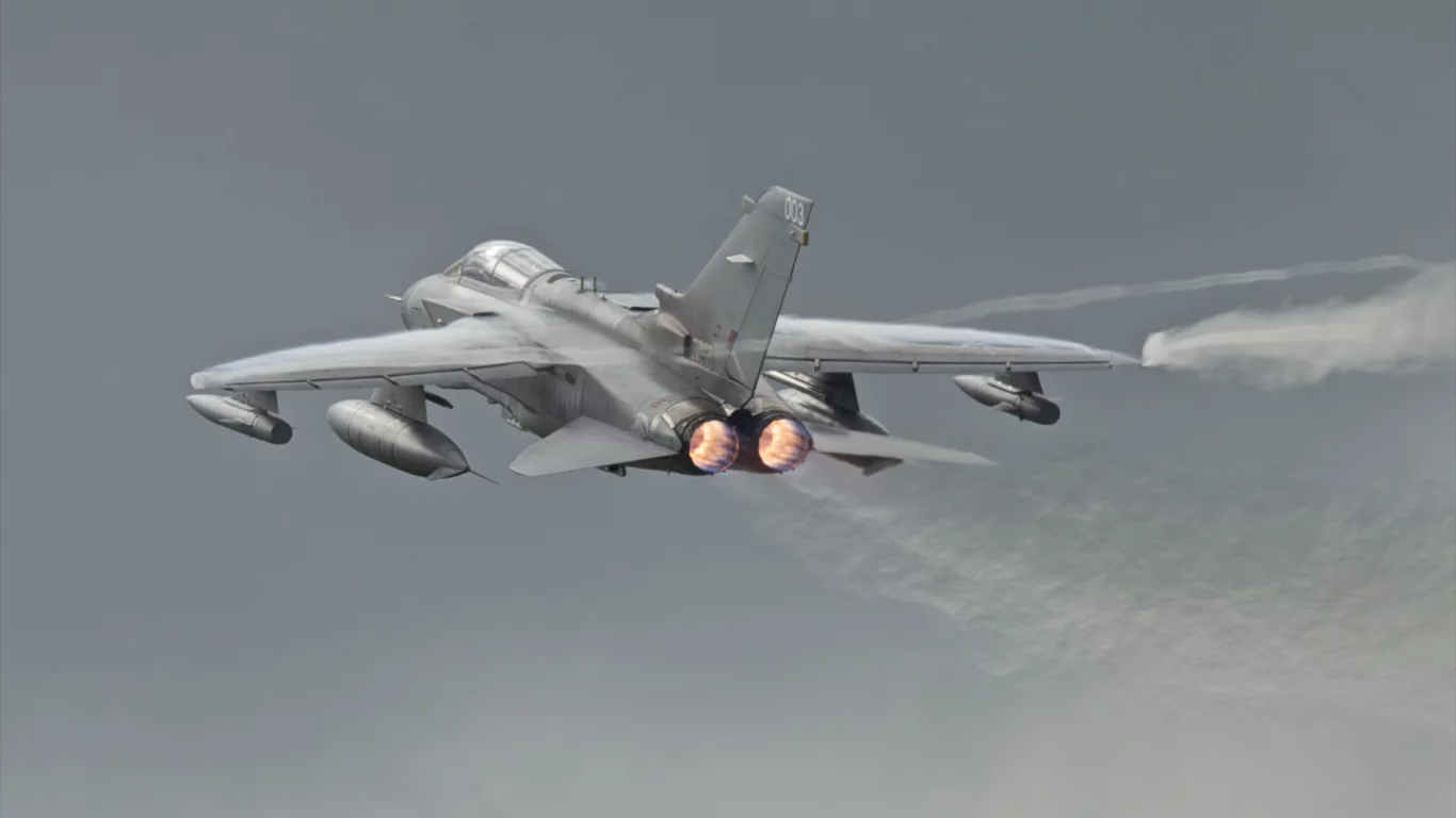 небо, самолёт, оружие, Tornado gr4 
