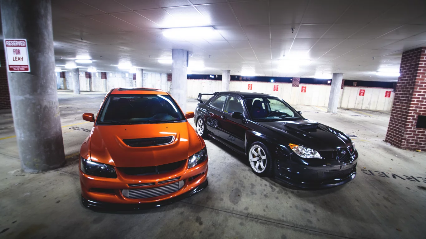 black, ix, low, передок, lancer, Mitshubishi, тюнинг, evo, sti, orange, evolution