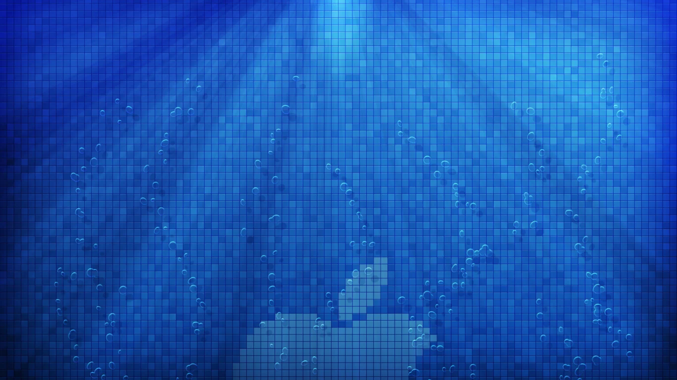 apple, logo, свет, Hi-tech, лучи, пузыри, пиксели, вода