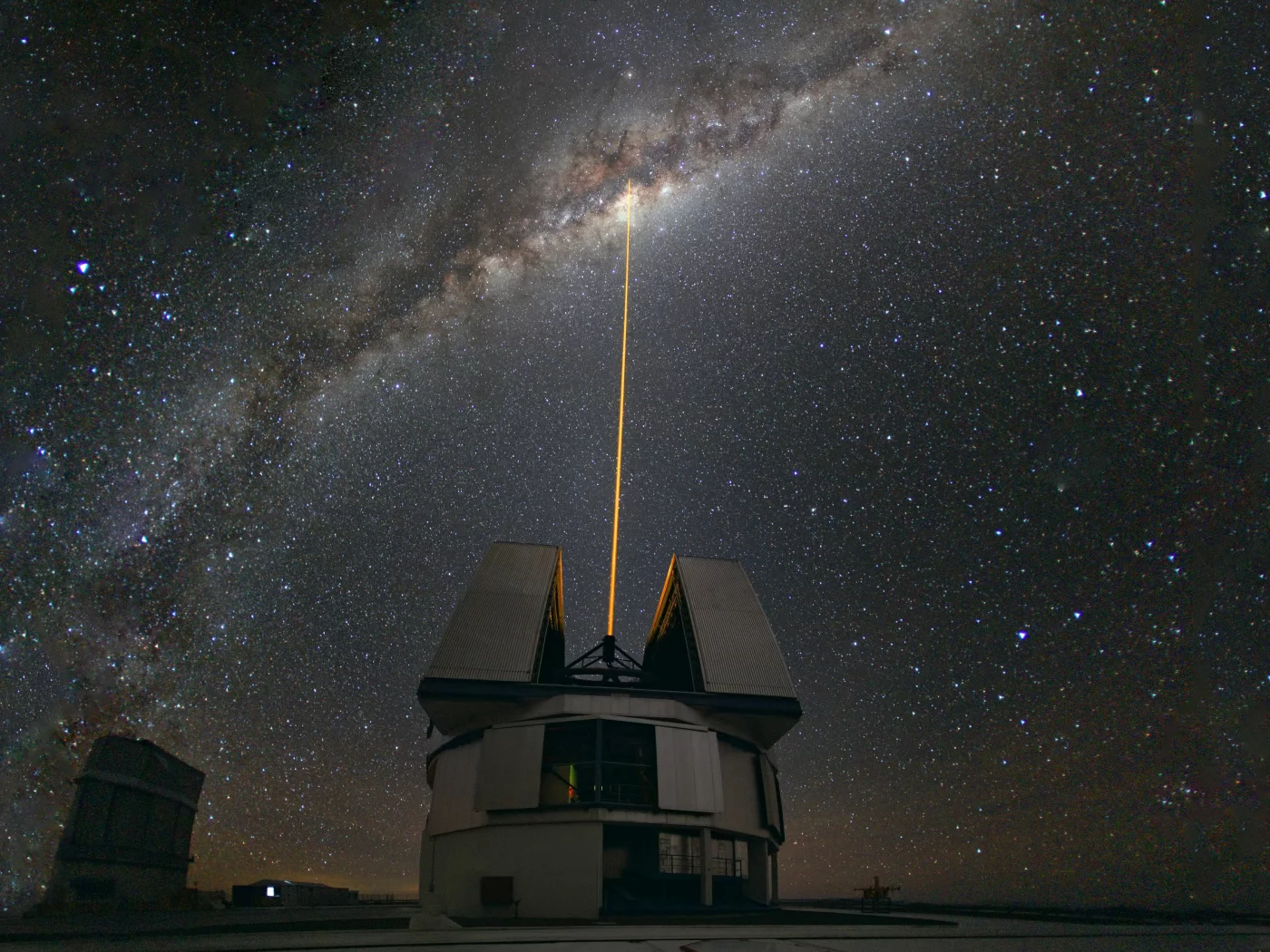 laser towards, млечный путь, обсерватория, the milky way, Чили