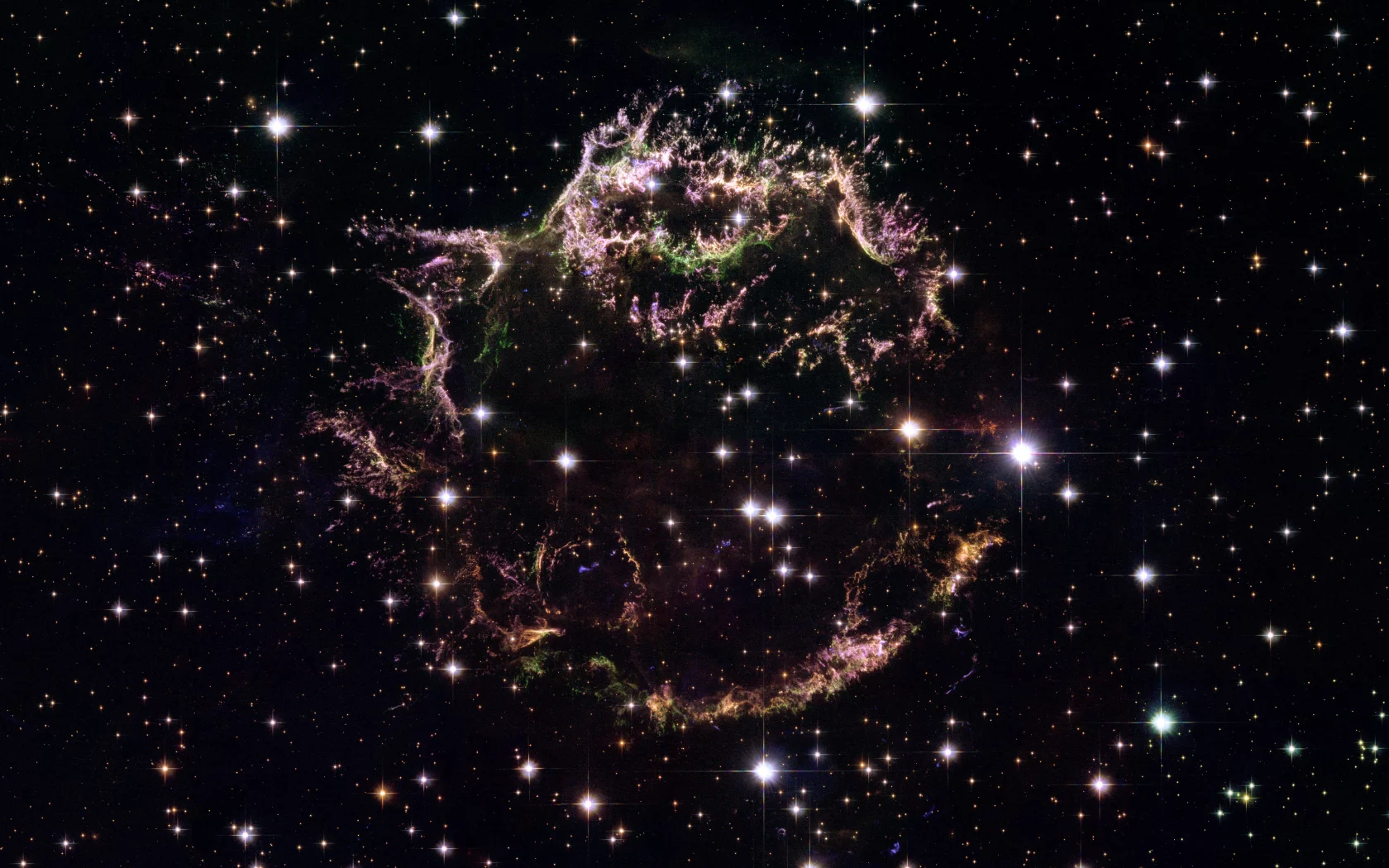 звезды, nebula, stars, Cassiopeia a, космос, туманность, space