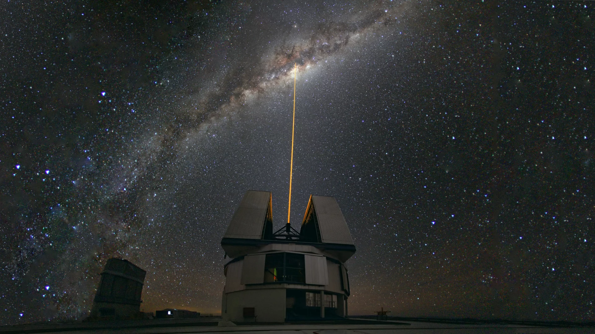 laser towards, млечный путь, обсерватория, the milky way, Чили