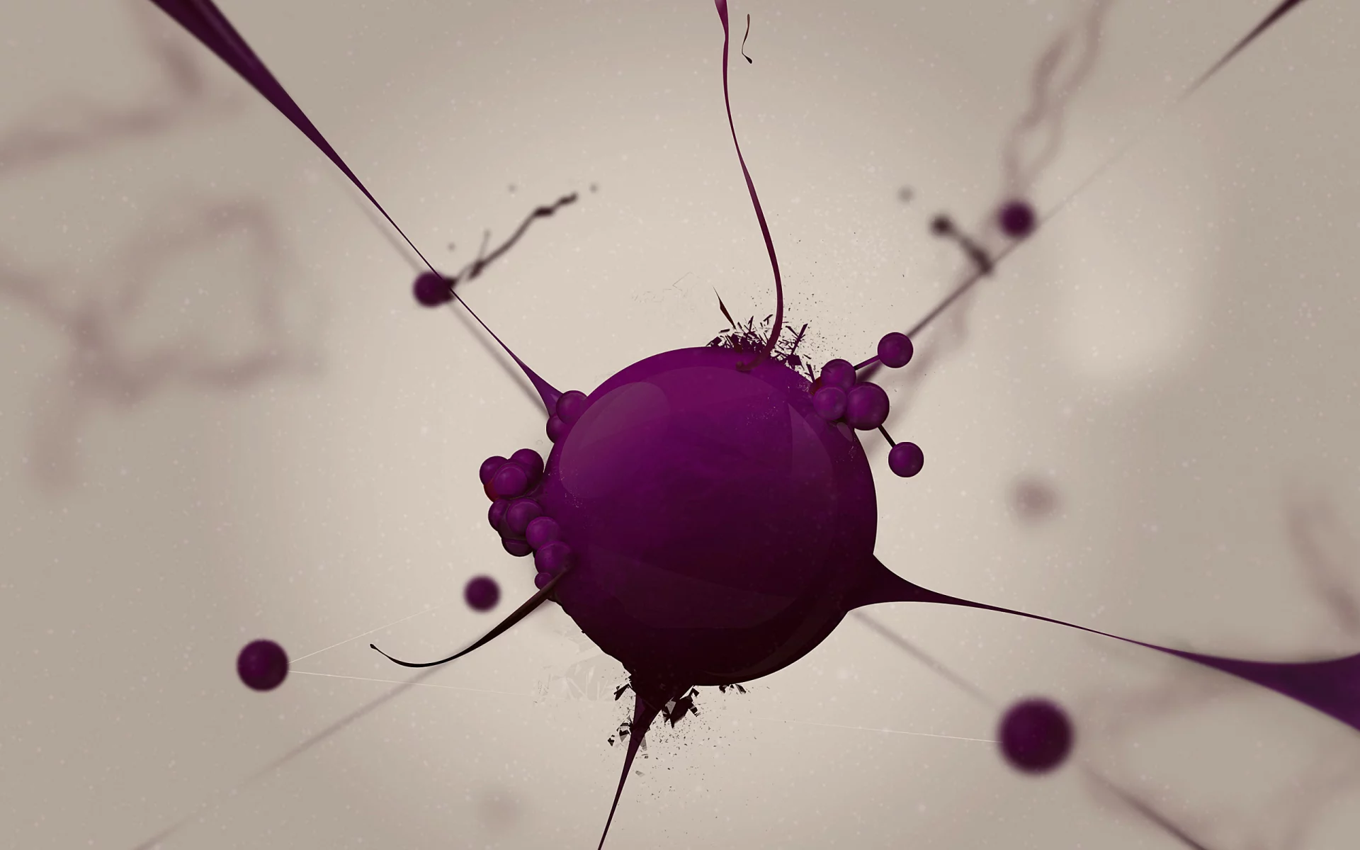 Abstraction, purple, gray, white