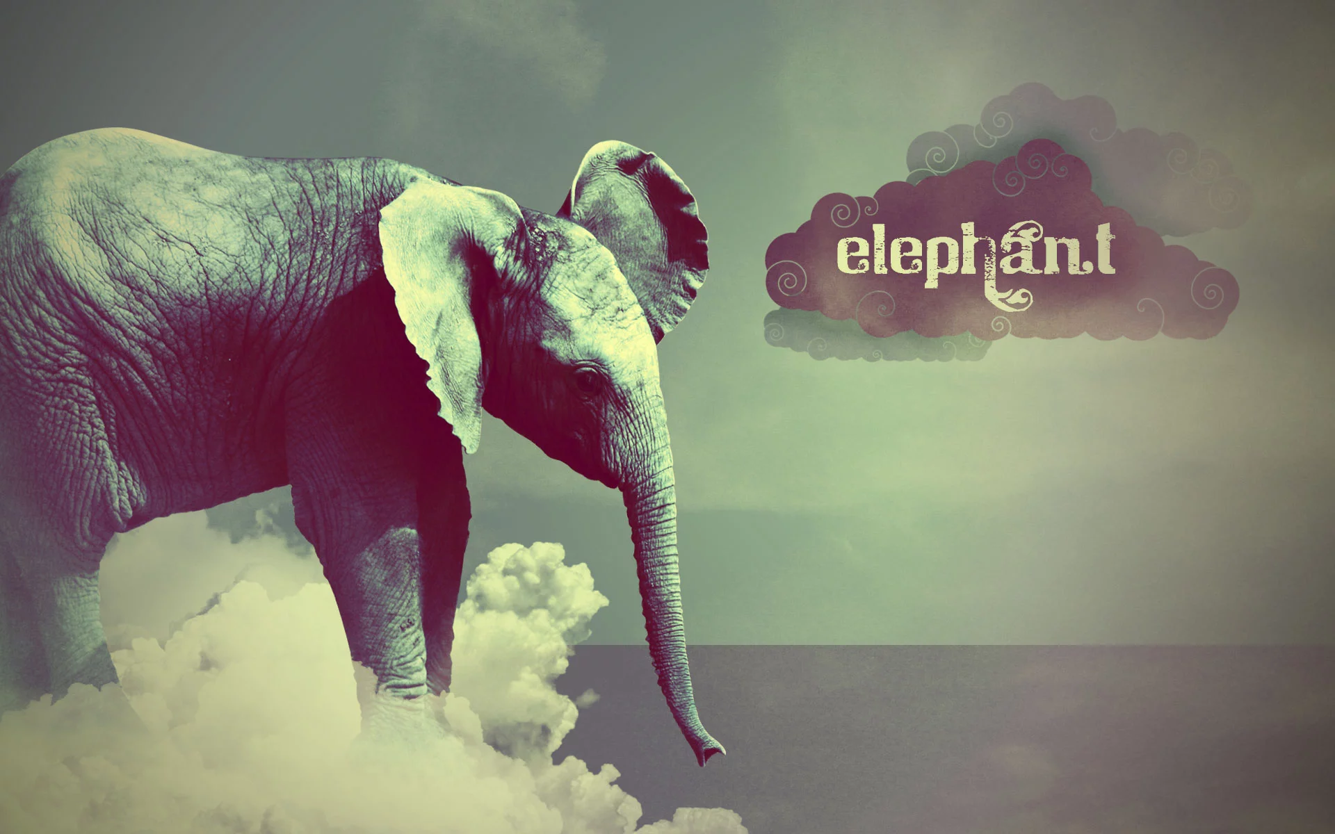 elephant, Слон, туча, стиль