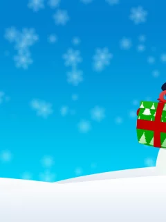 Christmas, новый год, графика, рождество, new year, снеговик