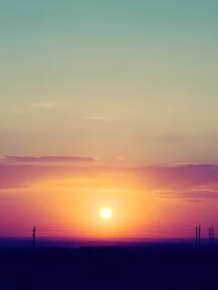 Солнце, небо, закат