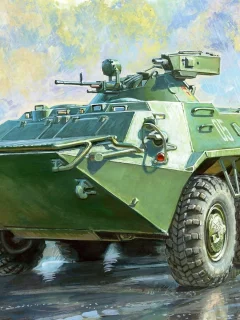 ма-7, бтр-70, Бронетранспортер, с, башней, рисунок
