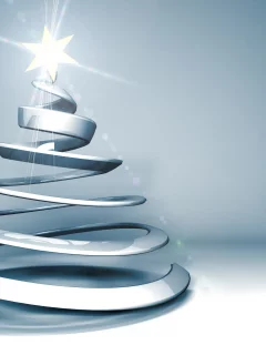 лучи, 3d, Праздник, звезда, ёлка, рождество, новый год