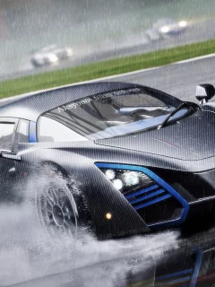 Marussia, маруся, дождь, b2, rain, суперкар