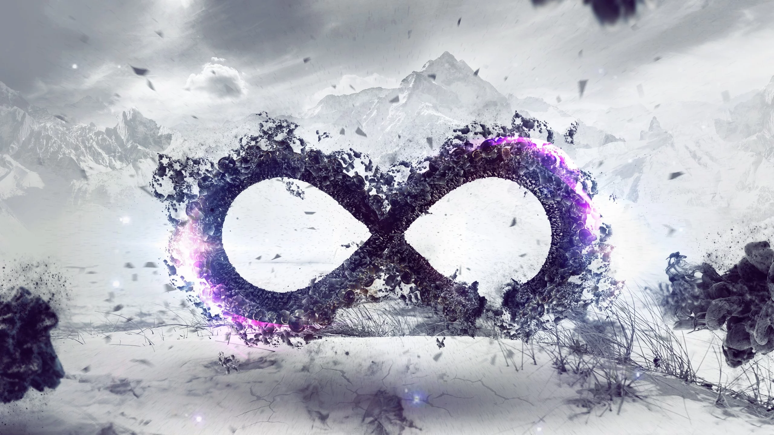infinity, Символ, бесконечность, горы, ветер, знак