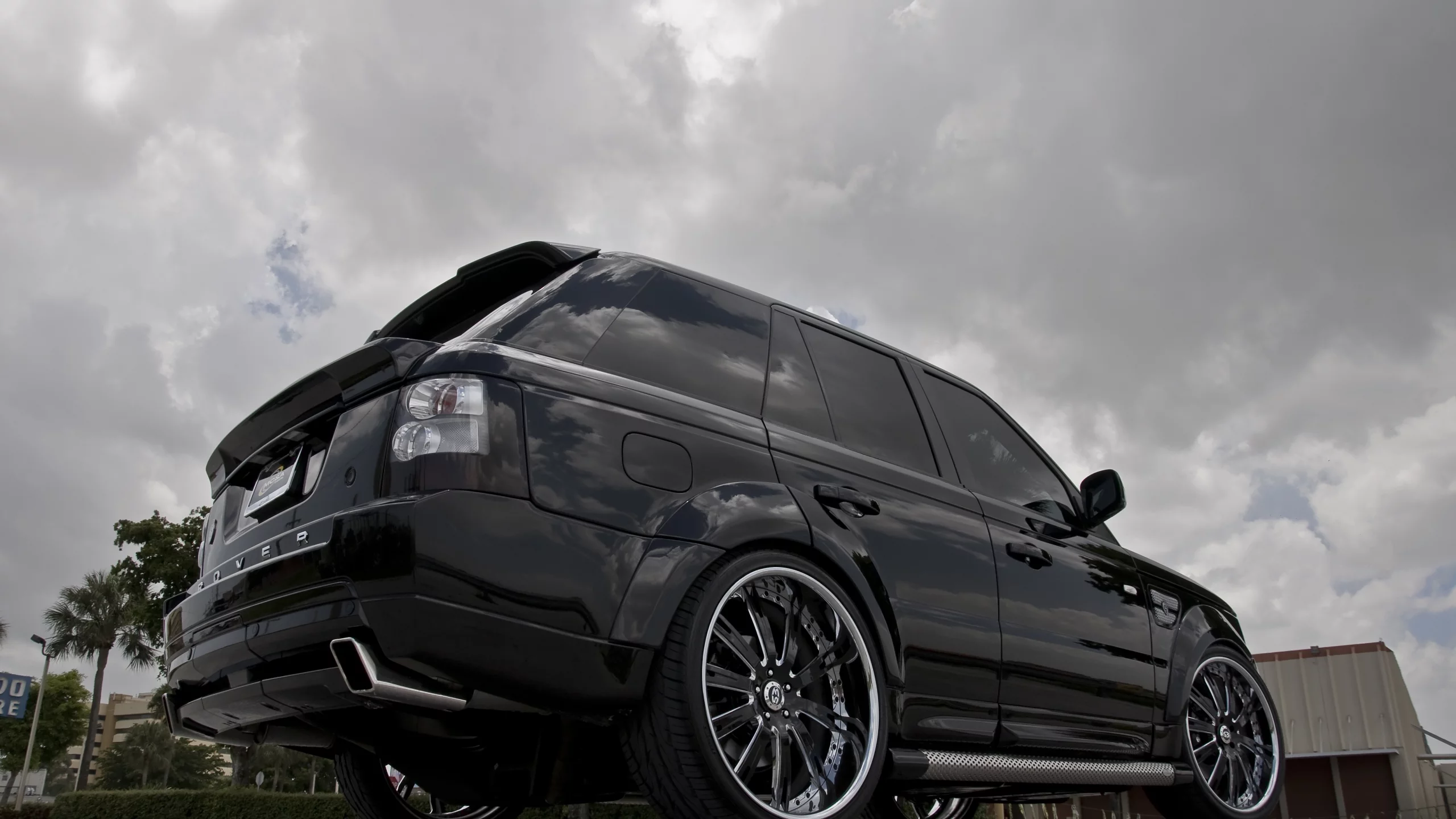 black, tuning, Lande rover, ровер, wheels, ленд ровер, range rover, ренж