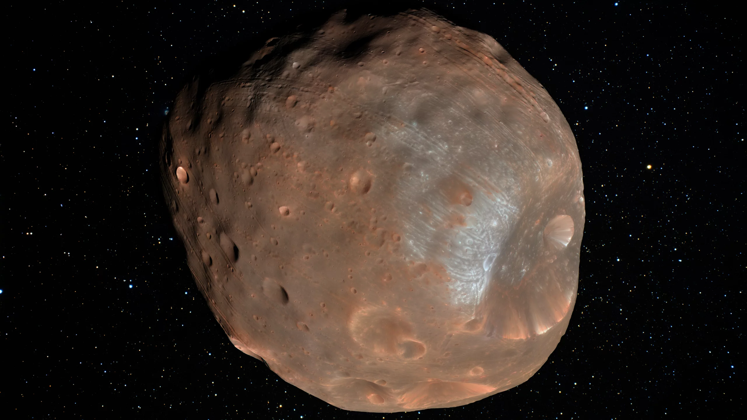 спутник, звезды, кратеры, Фобос, phobos