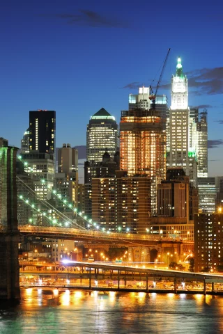 бруклинский мост, New york city, usa, brooklyn bridge, нью-йорк, nyc