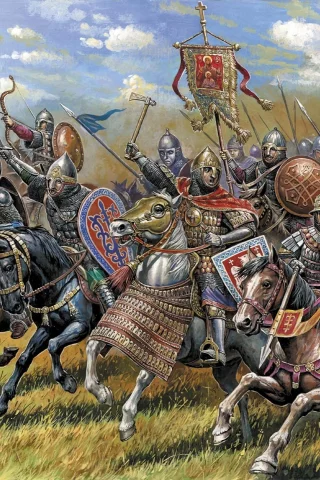 Русская конная дружина, xiii-xiv вв, руси, военное дело, на