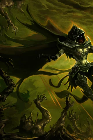 на демонов, hunter, плащ, арт, Diablo 3, охотник, demon, броня