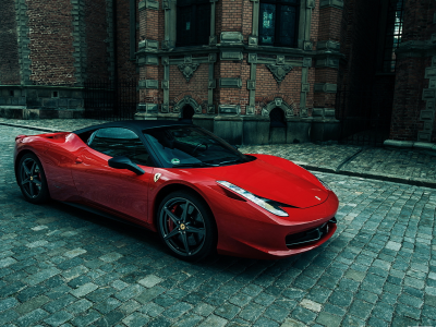 город, феррари, Ferrari 458 italia, улица