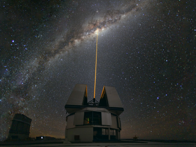 laser towards, млечный путь, обсерватория, the milky way, Чили