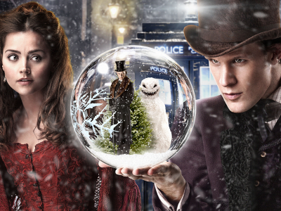 снег, снеговик, улица, шар, doctor who, человек, Доктор кто