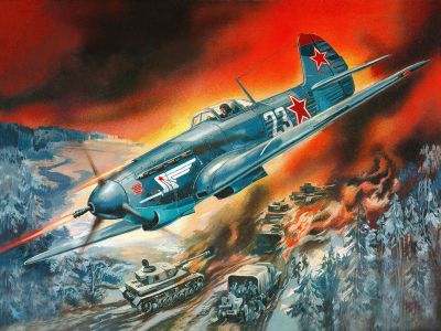 fighter, советский, russian, одномоторный, як-9к, Yakovlev, yak-9k