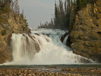british columbia, канада, fort halkett provincial park, canada, Smith river falls