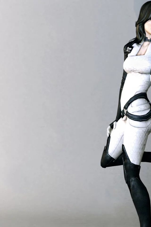 миранда, miranda lawson, отражение, Fan art, минимализм, mass effect