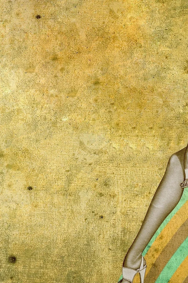 ретро, стиль, девушка, радуга, rainbow, girl, Retro