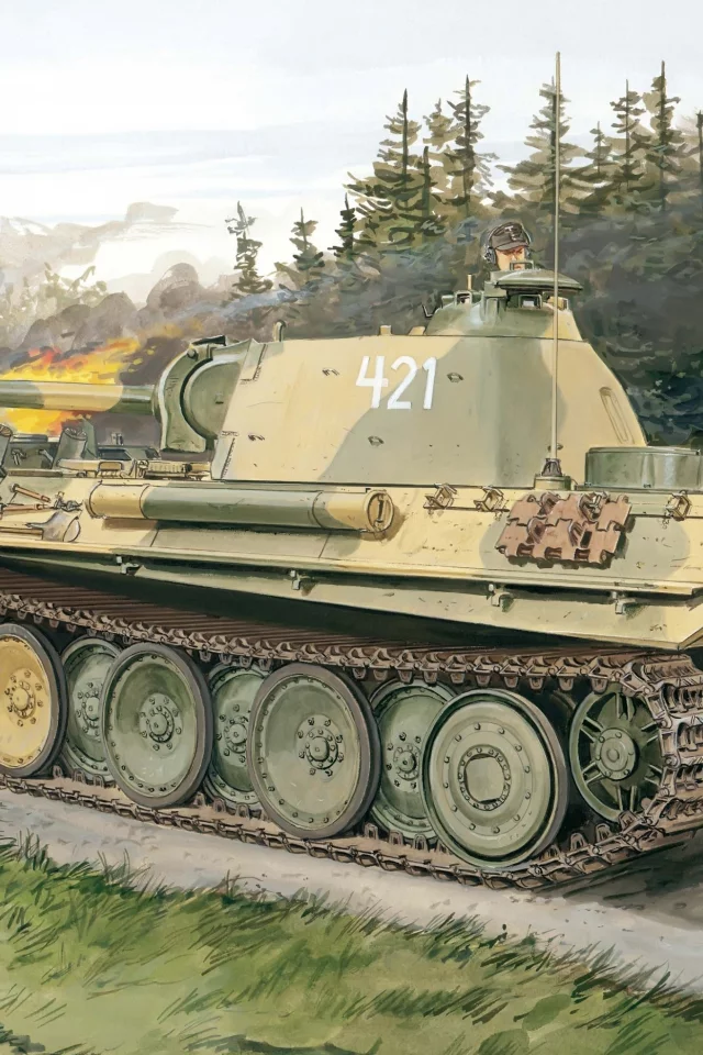 средне-тяжёлый танк, panzerkampfwagen v, немецкий, Рисунок