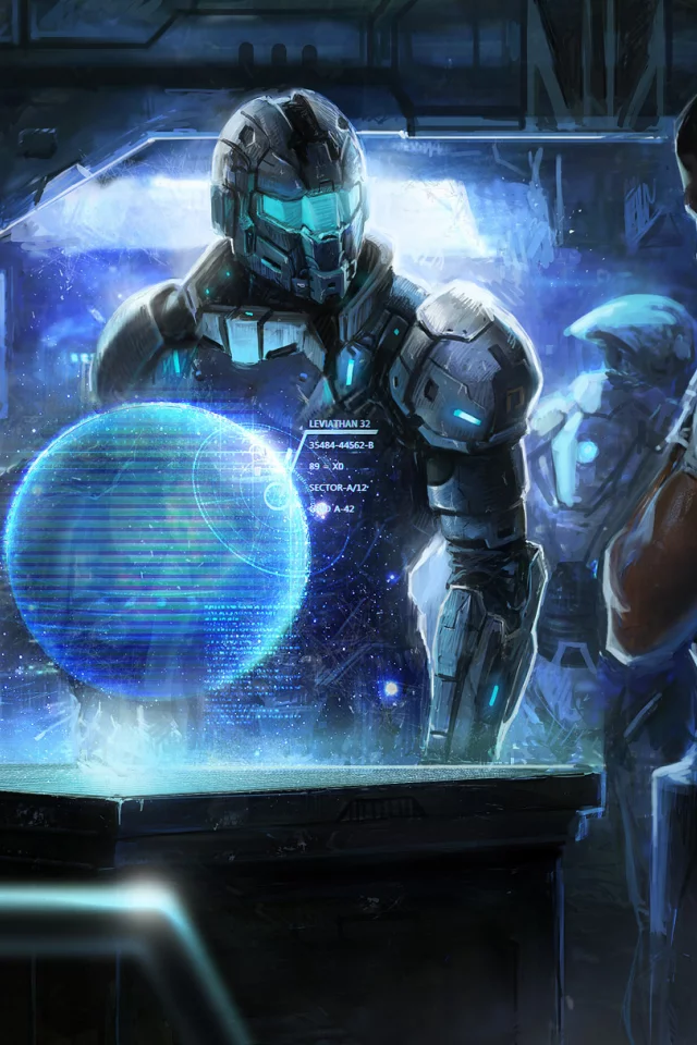 командный центр, парни, mass effect, девушка, Арт, броня