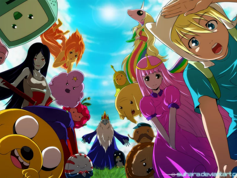 марселин, джейк, фин, время приключений, Adventure time