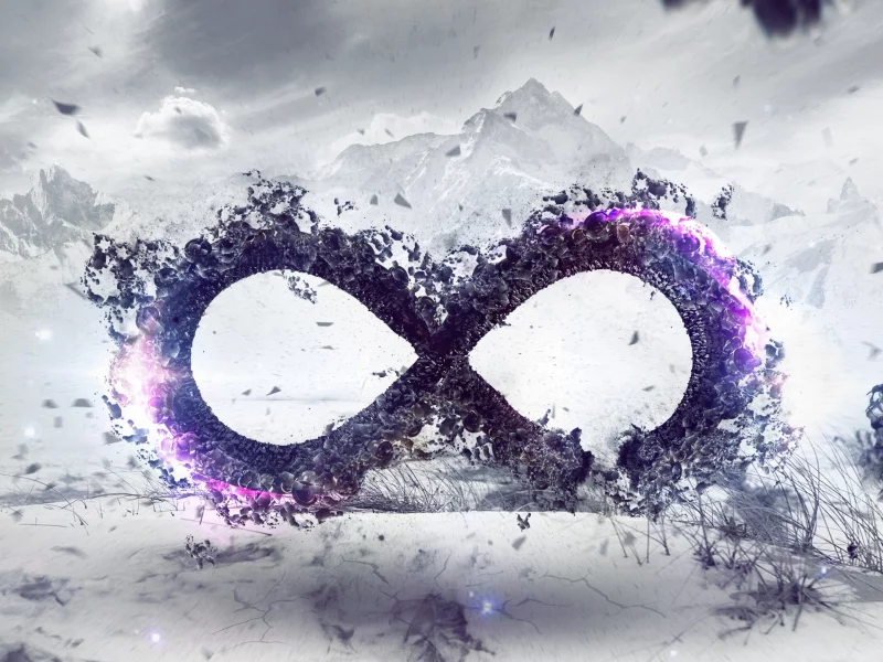 infinity, Символ, бесконечность, горы, ветер, знак