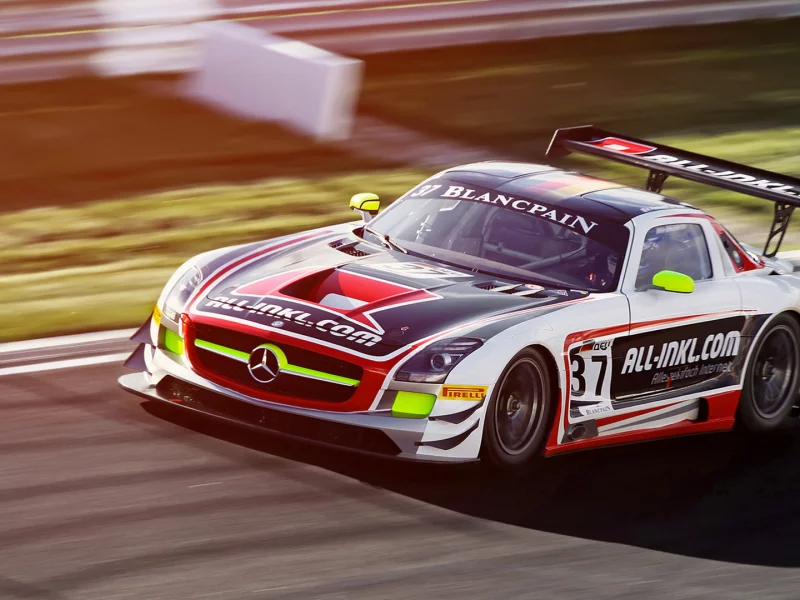 мерседес, moscow raceway, гонки, Fia gt, mercedes sls, race, в движении