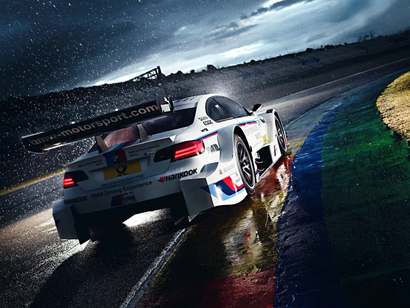 competition, morning, white, team, m3, Bmw, m power, track, race, dtm, rain