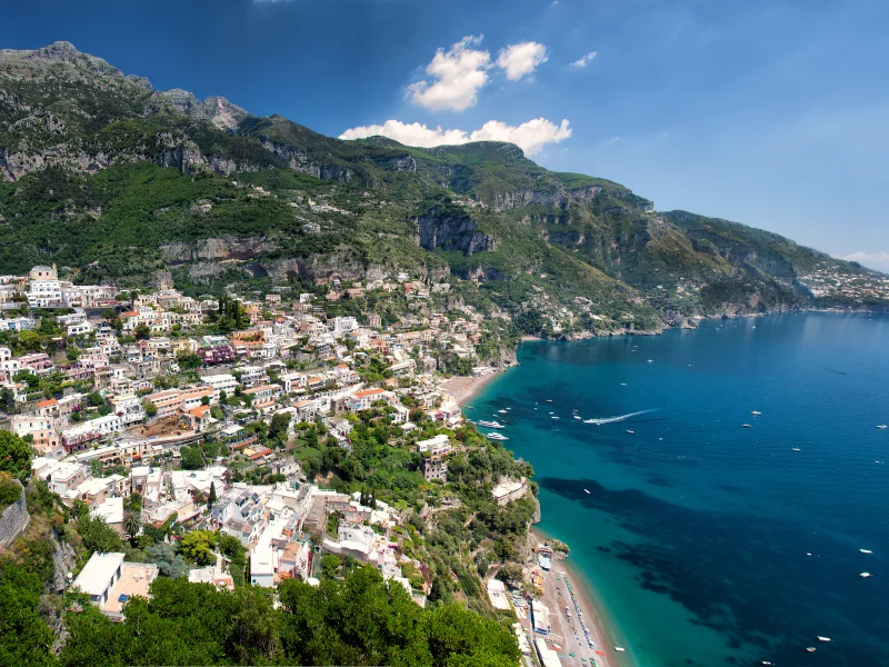 позитано, амалфи, море, italy, Италия