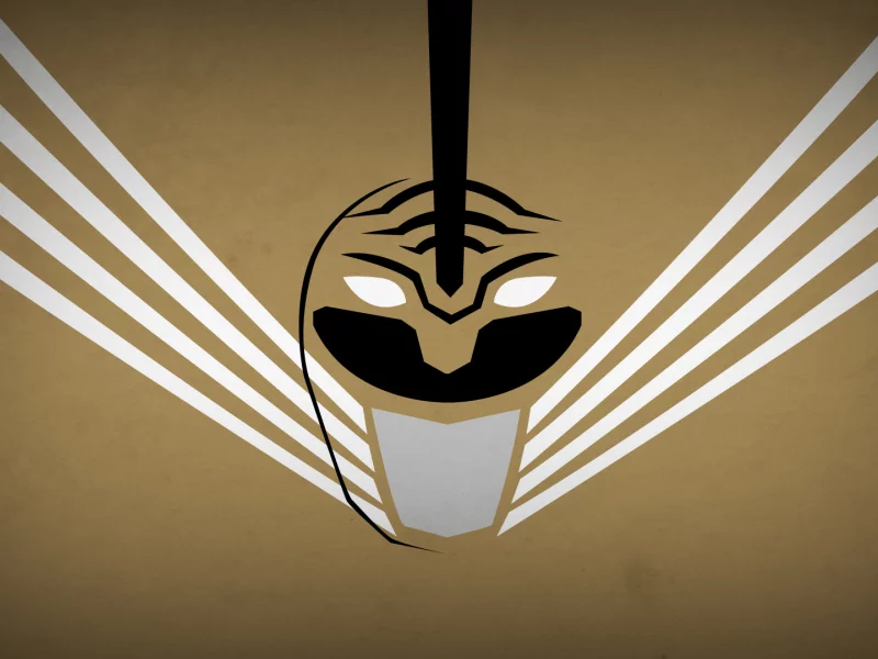 white ranger, минимализм, Blo0p, power rangers