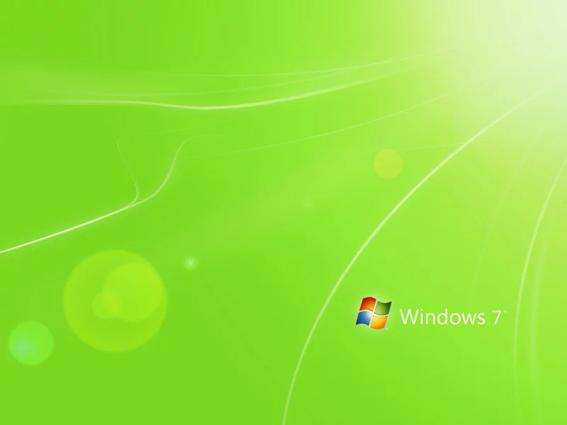 цвет, минимализм, зеленый, полоски, Hi-tech, green, свет, windows 7
