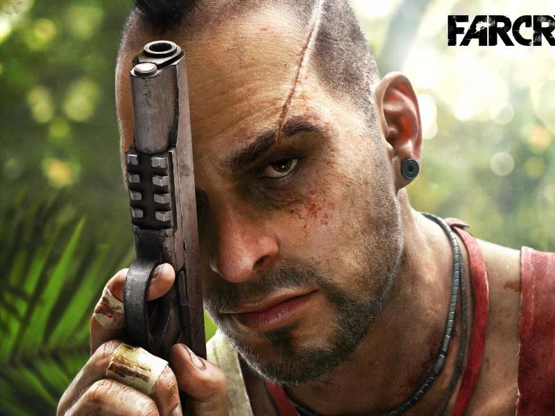 vaas, шрам, far cry 3, пистолет, Игра, ваас монтенегро, взгляд