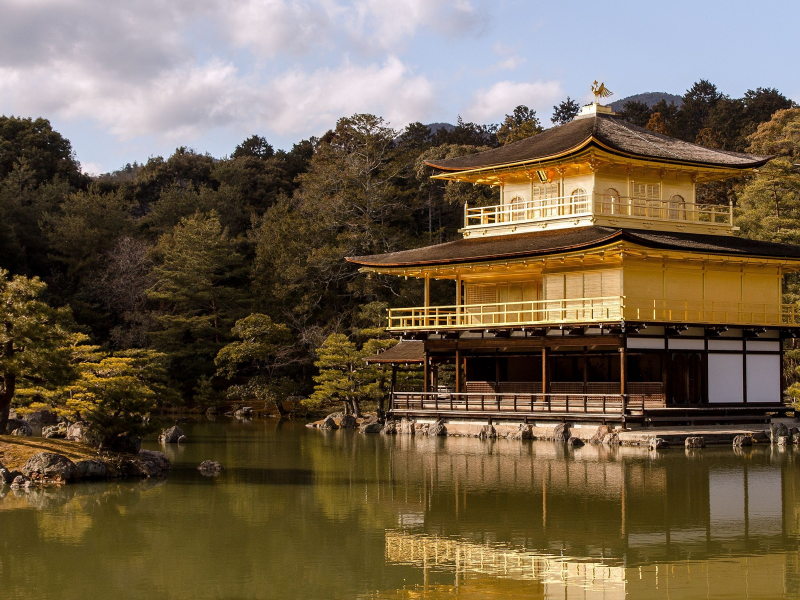 kyoto, japan, The golden pavilion