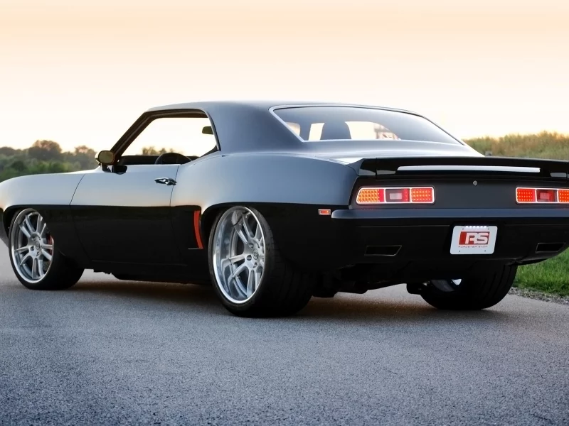 шевроле, 1969, camaro, камаро, Roadster shop, chevrolet, вид сзади, купе