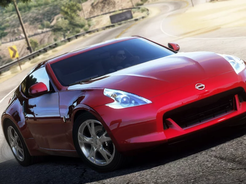 nissan 370z, hot pursuit, гонка, дорога, Need for speed
